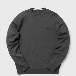 Fred Perry: Men’s Grey Classic Crew Sweater